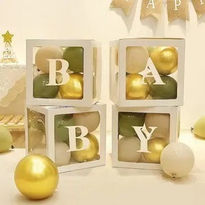 Decoration Boxes Balloons Baby B735bw Bal-b735bw-gender-reveal
