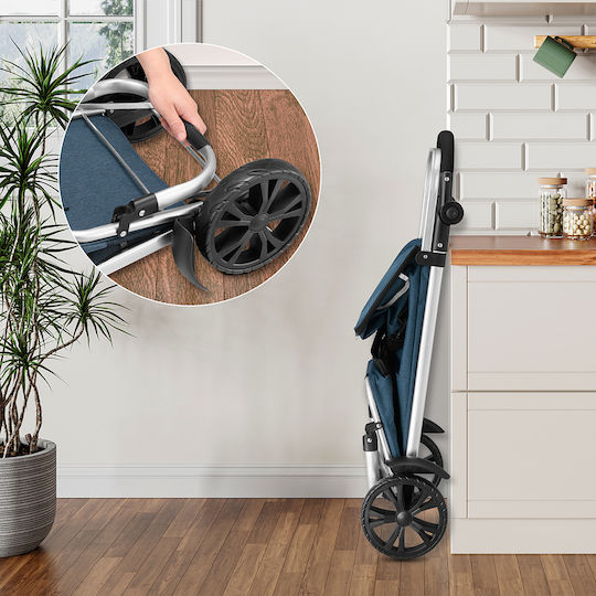 Shopping Trolley Blue 56lt