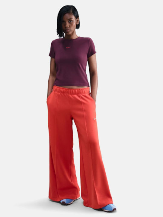 Sportswear Women's T-shirt Burgundy
