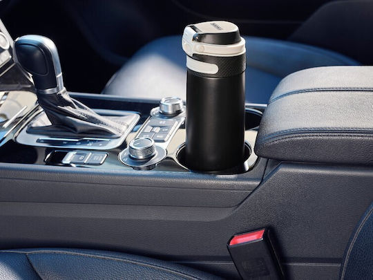 Leifheit Glass Thermos Stainless Steel / Plastic 600ml Czarny