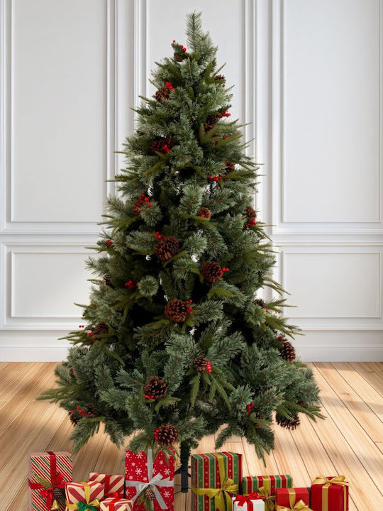 Verschneiter Weihnachtsbaum Fichte 150cm