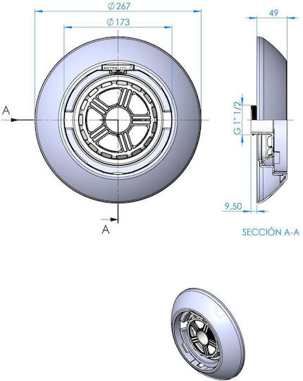 Front Luminaire Flexislim Bej