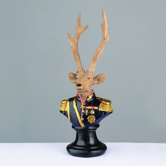 Aca Illuminated Christmas Figure Deer Brown 24x24cm Soldier