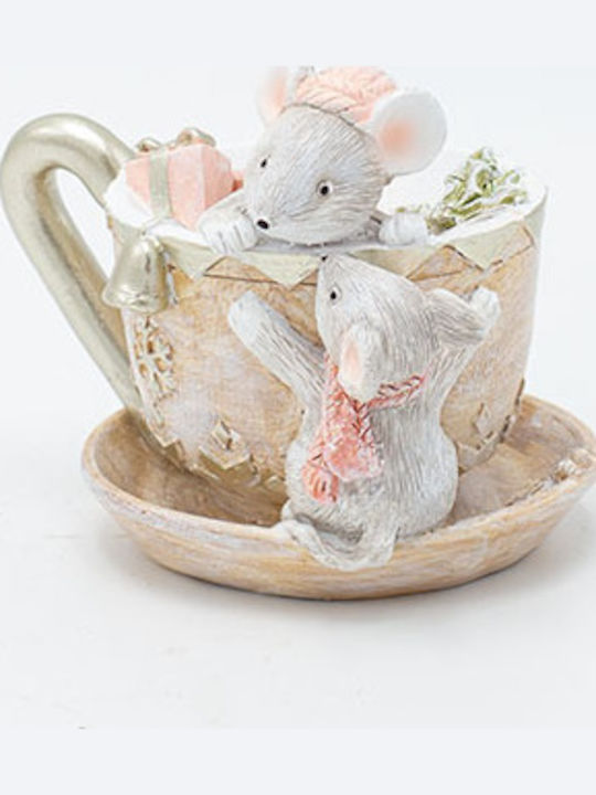 Eurolamp Christmas Plastic Figure Little mouse Pink Length 8cm