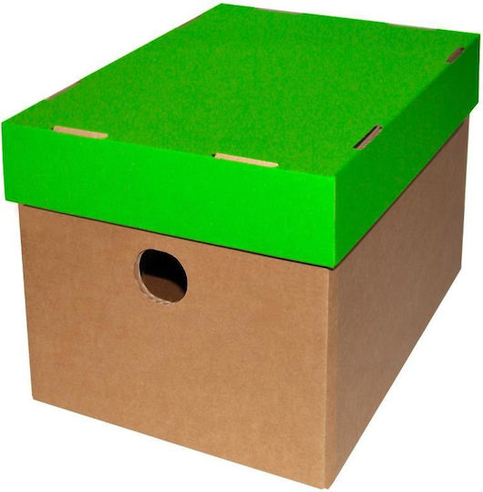 Next Hârtie Cutie de Arhivare cu Capac Classic Verde 1buc