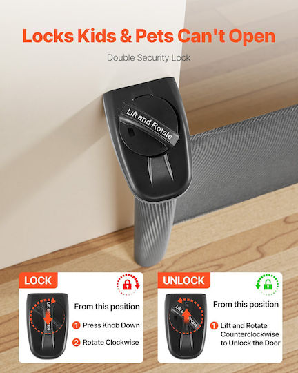Vevor Door Dog in Black Color