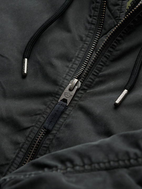 Jacket Bomber Washed Black
