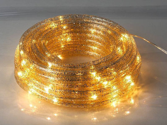 Christmas Light Tube Warm White 220V 100 Light Bulbs 10m IP44