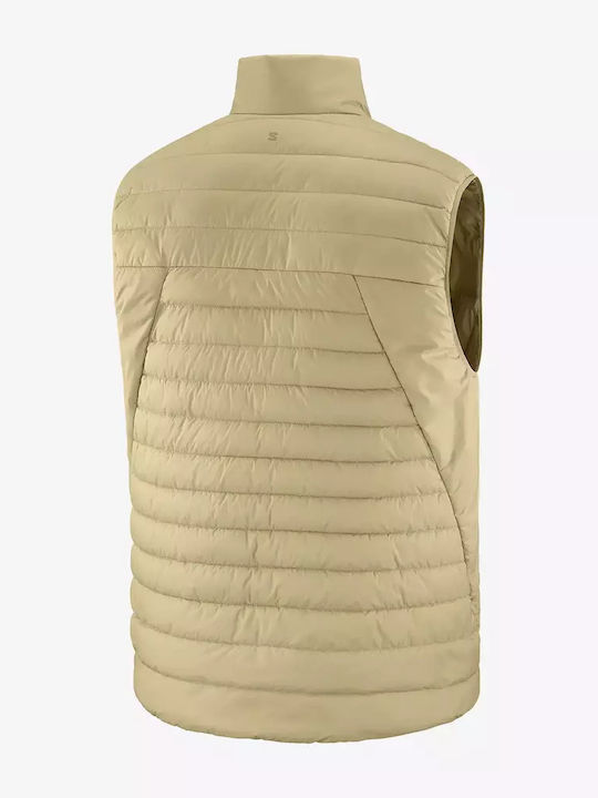 Ärmellos Jacke Wasserdicht und Winddicht Beige