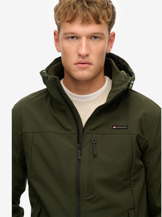 Trekker Χειμωνιάτικο Μπουφάν Softshell Αδιάβροχο και Αντιανεμικό Olive