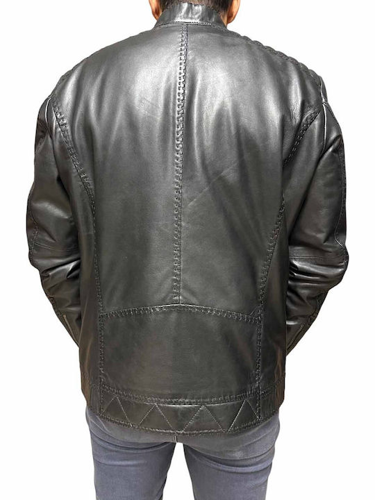 Leather Jacket Biker Black