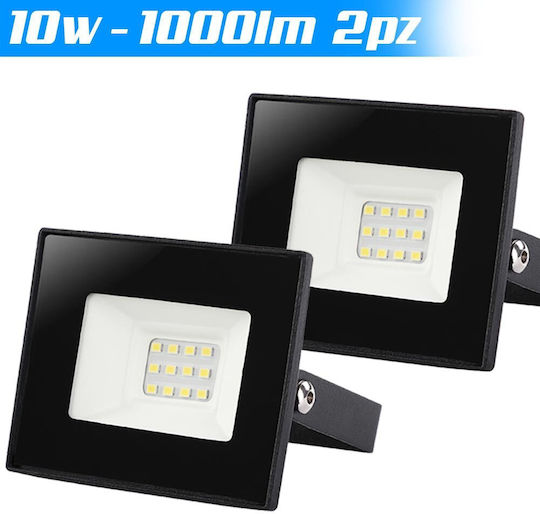 Bakaji Waterproof LED Floodlight 10W Cold White 6500K IP65