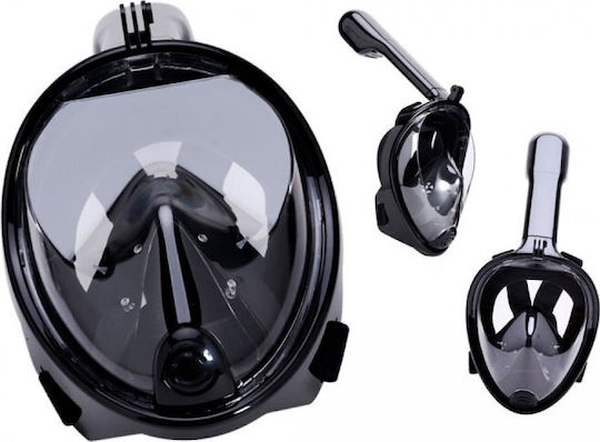 Roger Full Dry Diving Mask Full Face Black