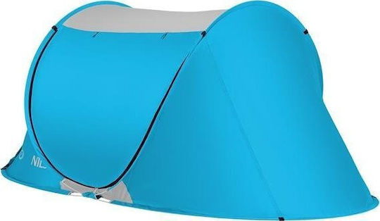 Nils NC3043 Camping Tent Pop Up Blue 3 Seasons for 2 People 220x120x95cm