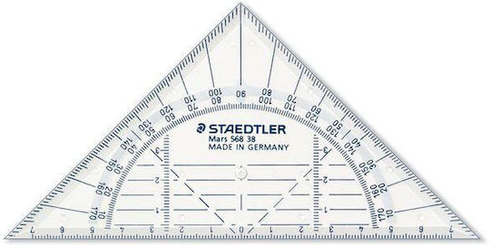 Staedtler Γεωμετρικό Τρίγωνο Πλαστικό Διάφανο 16cm με Λαβή