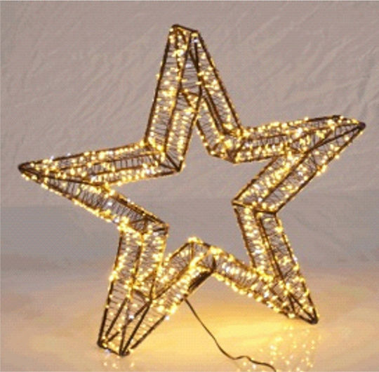 TnS Crăciunesc Decorativ Suspendata Stea Plastic Alb 80x8x80buc 1buc