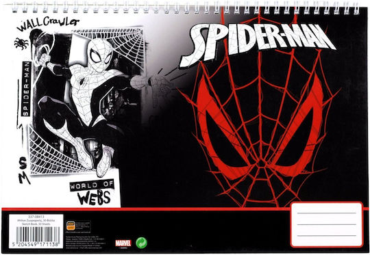 Gim A4 Zeichenblöcke Spiderman World Webs 30 Stück