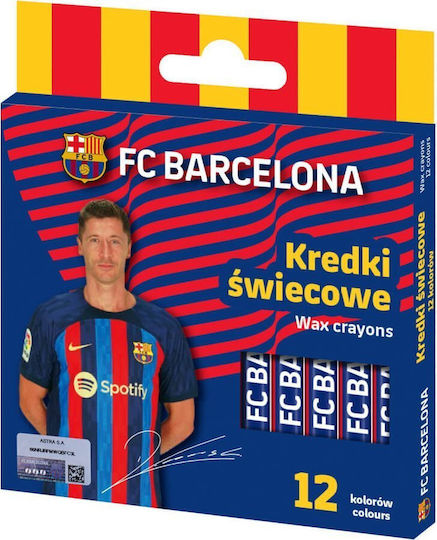 Wachsmalstifte 12 Farben FC Barcelona Astra