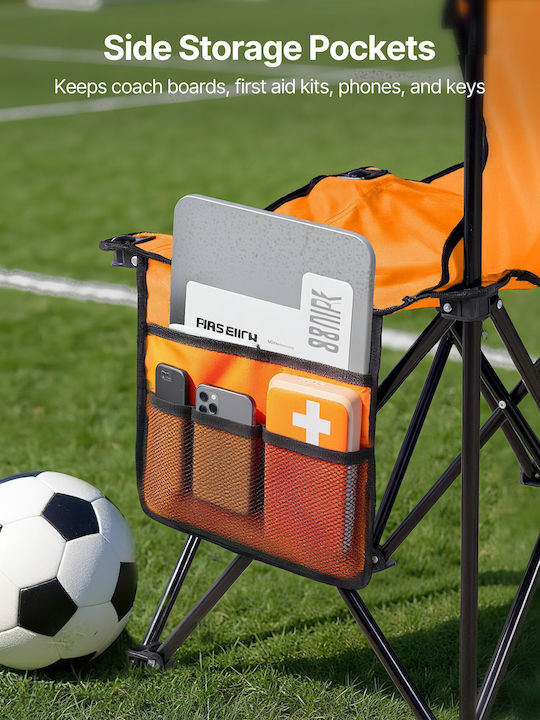 Outdoor Bench Metallic Orange