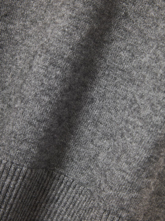 Mini Knitted Grey Dress FBL012-104-13-Grey-Mel