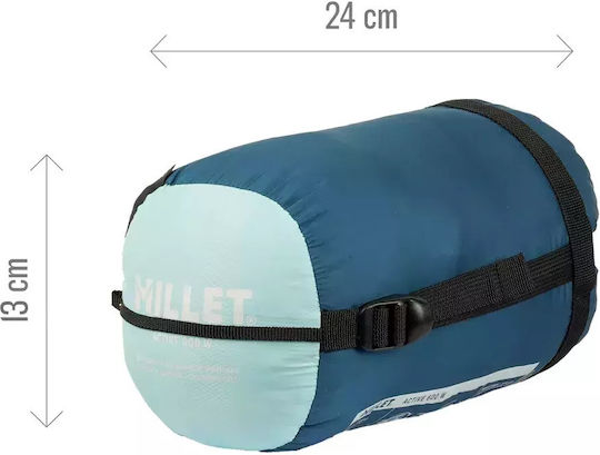 Millet Active 600g Sleeping Bag W Summer Sleeping Bag Zipper Left G Women's Mic1169-n8713g Waterfall