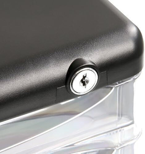Deli Plastic Desktop Drawer with Lock 36x26x27cm Black