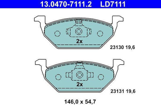 Placute de frana Audi A1 8x1 8xk 8xf Ate 13047071112