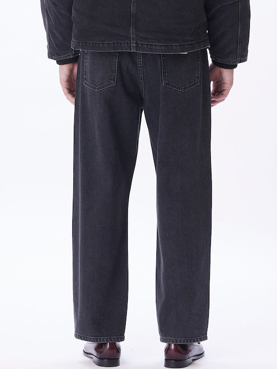 Men's Jeans Pants Faded Black Black