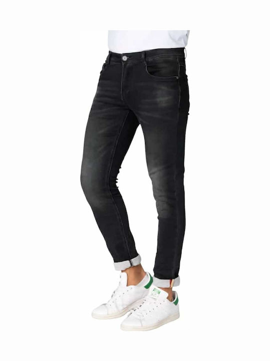 Herren Jeanshose mit Schlank Anwendung Schwarz