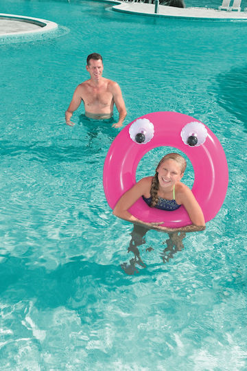 Bestway Kids' Swim Ring with Diameter 91cm. from 10 Years Old Light Blue