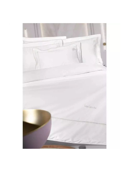 Guy Laroche Σετ Σεντόνια King Size 270x280εκ. Λευκό (4τμχ)