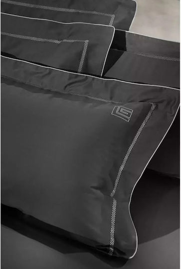 Guy Laroche Сет Чаршафи 270x280см. Elite Anthracite - Silver 4бр
