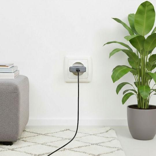 Forcell Φορτιστής Χωρίς Καλώδιο GaN με Θύρα USB-C 30W Power Delivery / Quick Charge 4.0 Μαύρος (F-Energy Ultra Slim)
