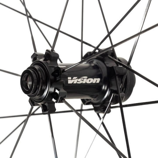 Vision Sc 45 Wheelset 28" Carbon Clincher Centerlock 12x100mm 12x142mm Shimano Hg Τροχοί Ποδηλάτου