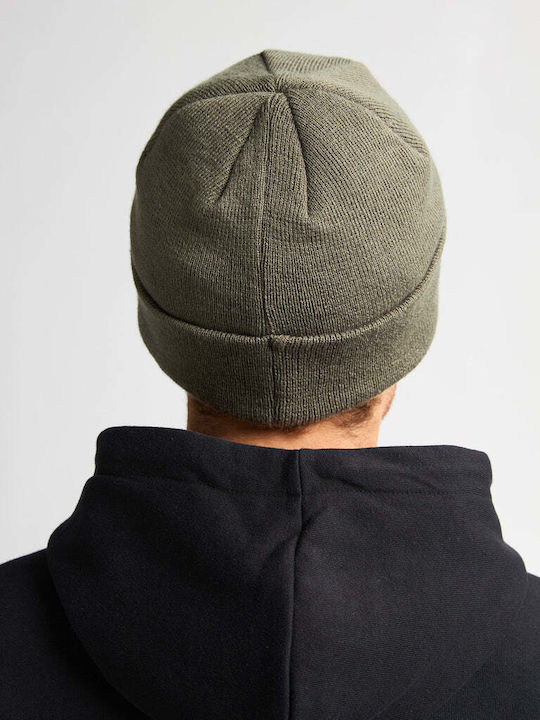 Beanie Männer Beanie Gestrickt in Khaki Farbe