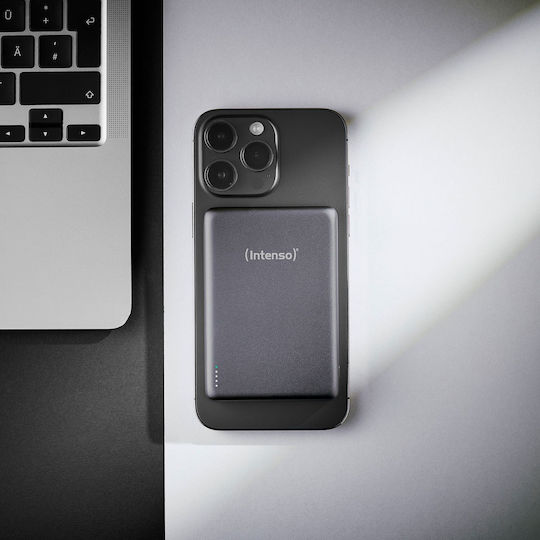 Intenso Mw MagSafe Външна Батерия 10000mAh с USB-C Изходен Порт Сива
