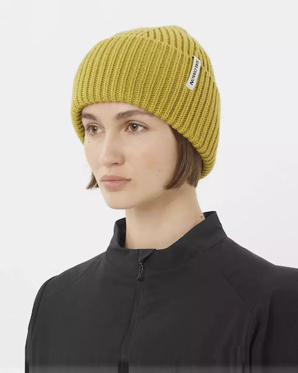 Beanie Unisex Beanie Gestrickt in Gelb Farbe