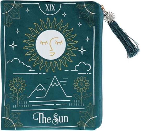 Thēkē Veloudíni Kártes Taráō & Polýtīmous Líthous Sun Tarot Bag