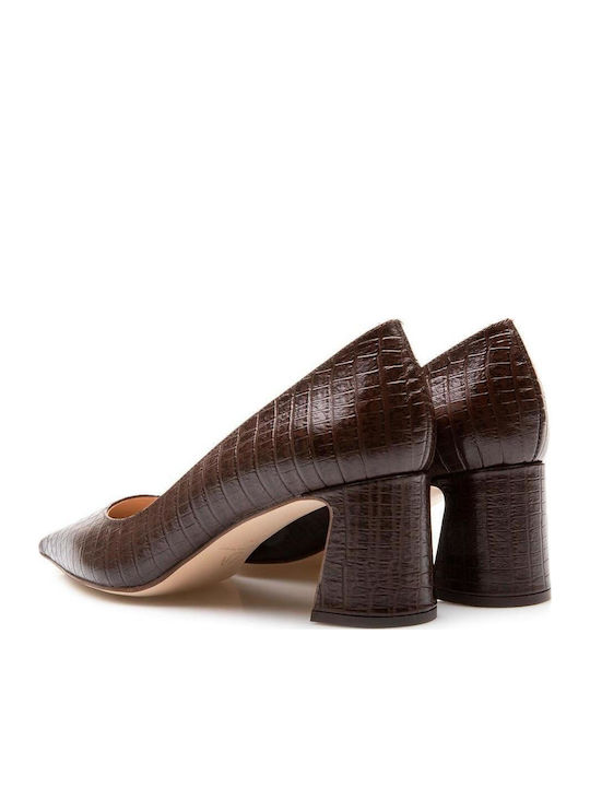 Leder Pumps Braun