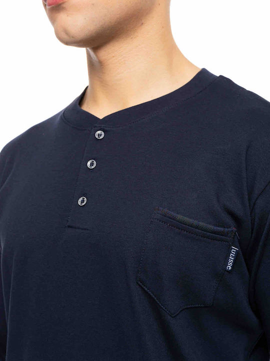 Ulisse Χειμερινή Ανδρική Πιτζάμα Yacht Blue, Pine Green