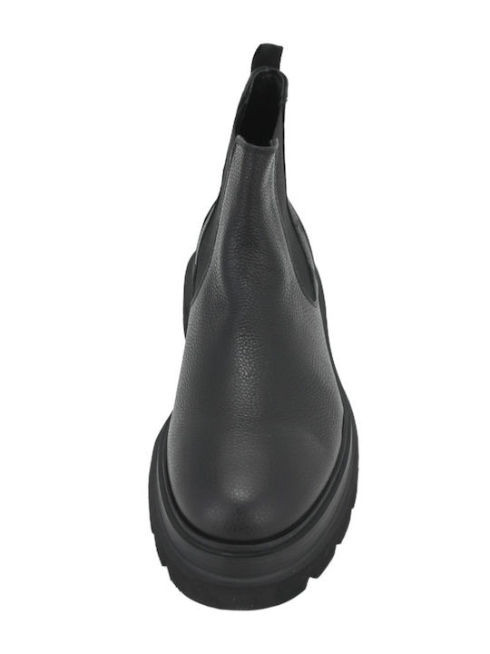 Piele Negru Ghete Chelsea