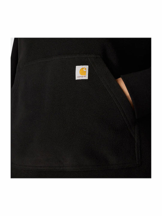 Lang Damen Sweatshirt Kapuzen Black