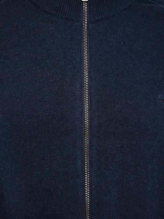 Men's Knitted Cardigan Navy Blue