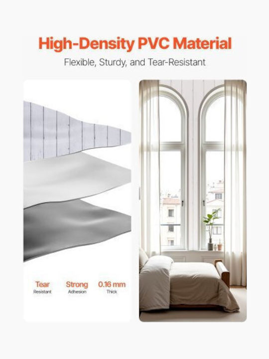 Vevor Self-Adhesive Wallpaper 45cm X 12m White Wood Texture Waterproof Bzccbzjkd404rnwrj001v0