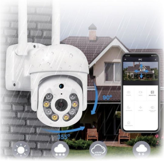 9098V766V IP Surveillance Camera Wi-Fi HD 720P Waterproof with Two-Way Communication