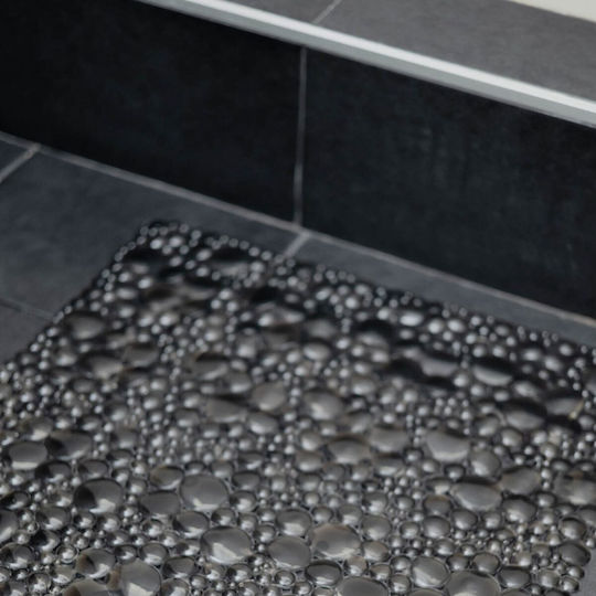 Sidirela Bubble Shower Non-slip with Suction Cups Brown 51x51εκ.