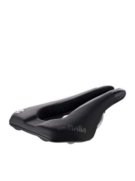 Selle Italia Watt TI 316 Gel Superflow Σέλα Ποδηλάτου Μαύρη με Gel 250 x 133 mm