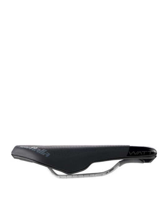 Selle Italia Watt TI 316 Gel Superflow Σέλα Ποδηλάτου Μαύρη με Gel 250 x 133 mm