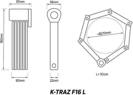 Zefal Lock 4917b Key K-τrαζ F16l