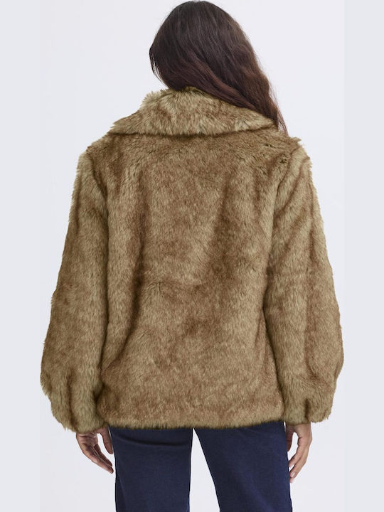 Дамска кожухарка Brown/Beige